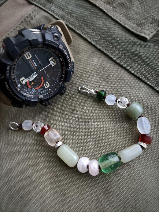 原创【风格～孤品手作】玛瑙琉璃手链｜非7日无理由退换货 商品图0