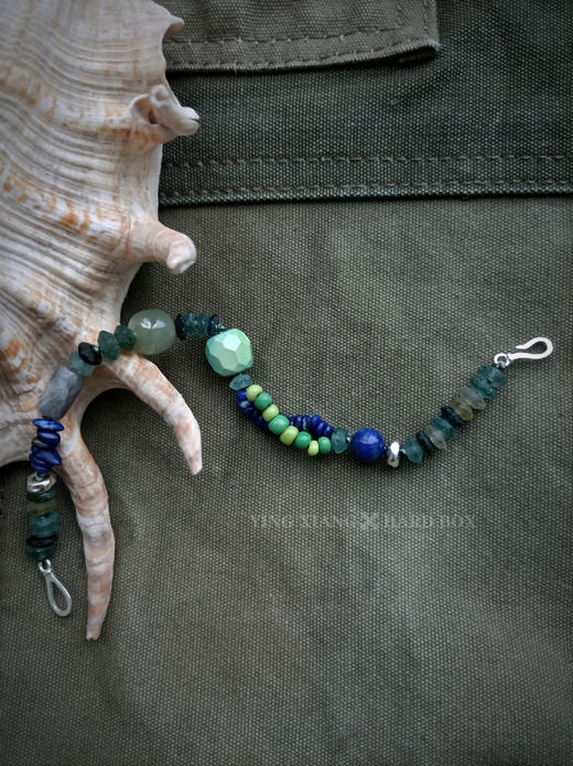 原创【风格～孤品手作】绿松石琉璃手链｜非7日无理由退换货 商品图1