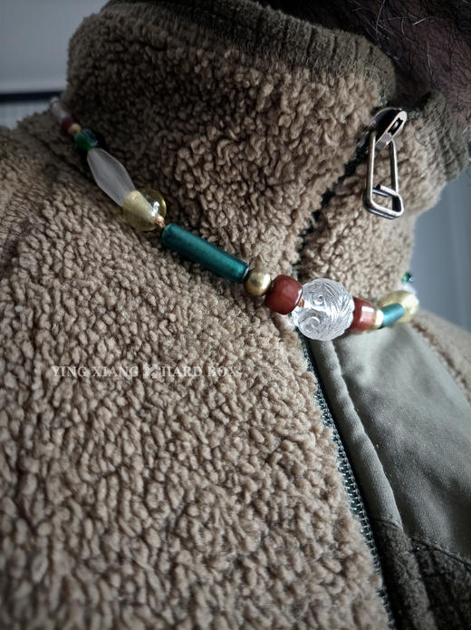 原创【风格～孤品手作】老水晶琉璃项链｜非7日无理由退换货 商品图4