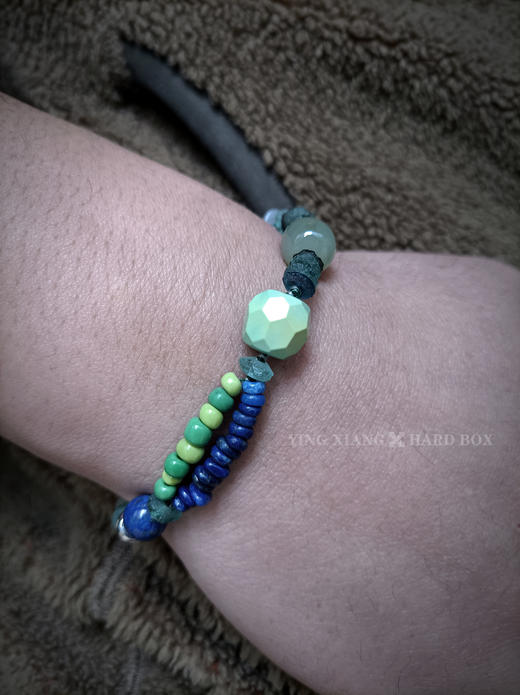 原创【风格～孤品手作】绿松石琉璃手链｜非7日无理由退换货 商品图9