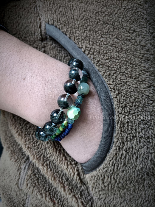原创【风格～孤品手作】绿松石琉璃手链｜非7日无理由退换货 商品图11