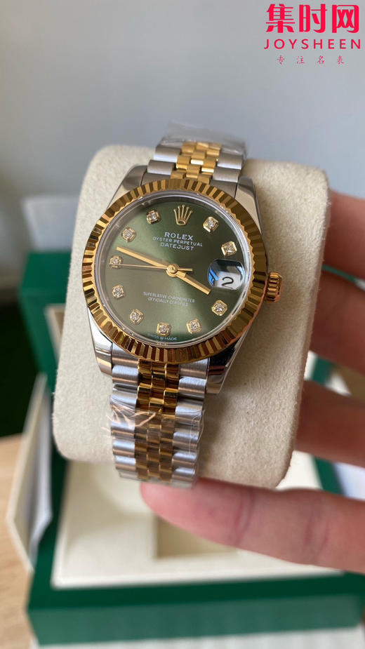 劳力士GS日志31系列 女款日志31mm 间金绿盘钻面 女士腕表 2236机 新品劳力士女款蚝式日志型腕表31mm 到货 商品图3
