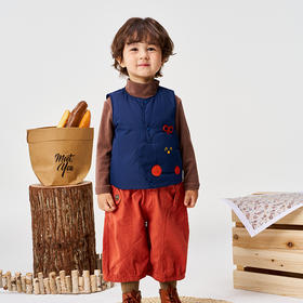 Cucutas男幼童羽绒马甲CY25WIW586深蓝（90#-130#）