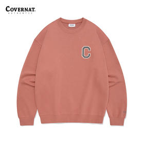 covernat韩国潮牌卫衣男女同款秋冬新品休闲宽松圆领卫衣CO2403CR01