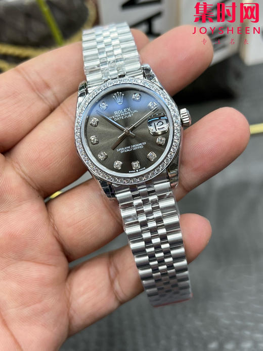 Rolex劳力士GS日志型系列 女款31mm 日志31系列 灰盘钻面 女士腕表 搭载改Cal.2236 商品图4