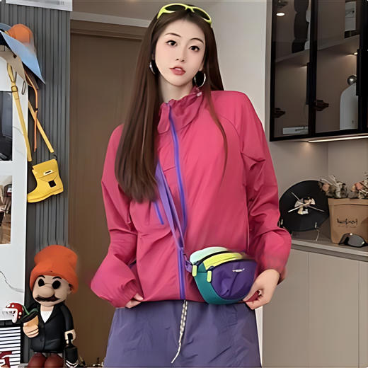 户外防紫外线！轻薄透气速干凉感原纱防晒衣女夏2025新款情侣皮肤衣！ 商品图9