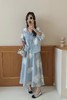 SUMMER & SAGE 云雾西子蓝新中式舒适套装裙 20718 商品缩略图3