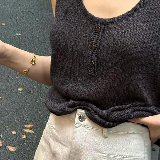 【部分现货】良木礼天丝合纸背心（5893） 商品图4