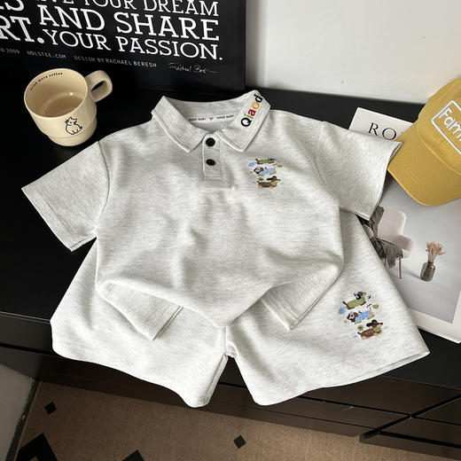 唯爱严选18.9起一套 儿童背心套装立体玩偶无袖T恤短裤两件套男女童夏装★ 商品图6