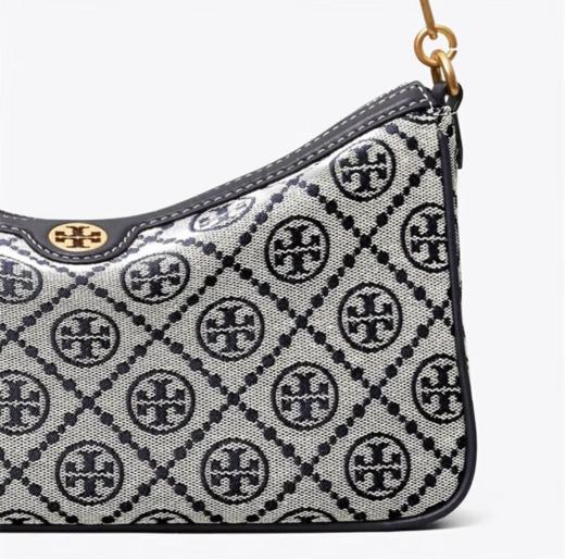 【爆款闪降，仅5单！】Tory Burch/汤丽柏琦 T Monogram提花腋下单肩斜挎包85137 -w 香港直邮 清关约7个工作日 商品图8