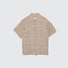 YOKE CROCHET KNIT SHIRT 格子纹理针织短袖衬衫 商品缩略图4