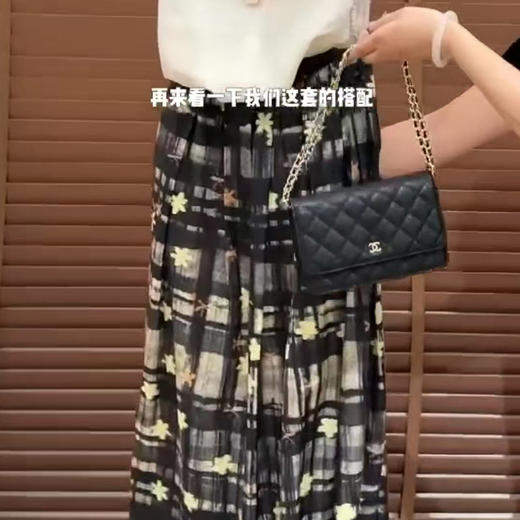 【预售7天】良木礼真丝碎花半裙（0719） 商品图2