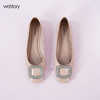 Westory2025年秋季舒软平底方头单鞋通勤百搭浅口鞋S25CE76051 商品缩略图4