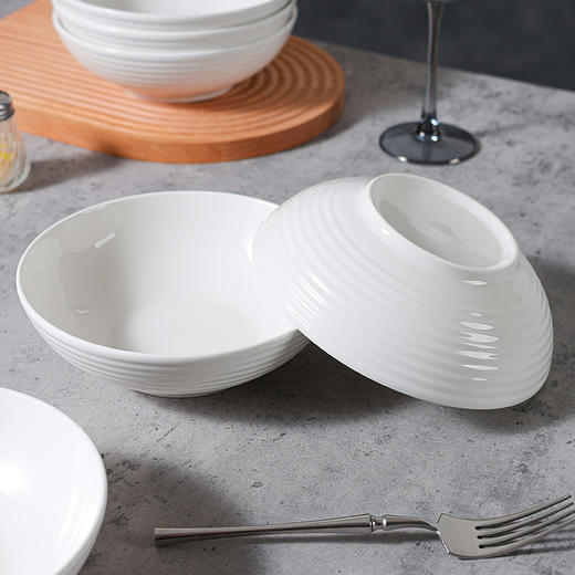 出口日本7英寸深盘霜月碗 6个一组 商品图1