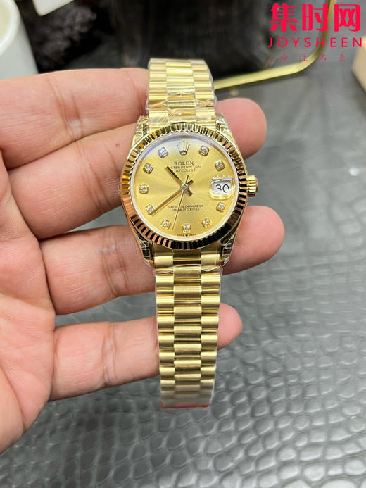 Rolex劳力士GS日志型系列 女款31mm 日志31系列 全金款 女士腕表 搭载改Cal.2236 商品图0