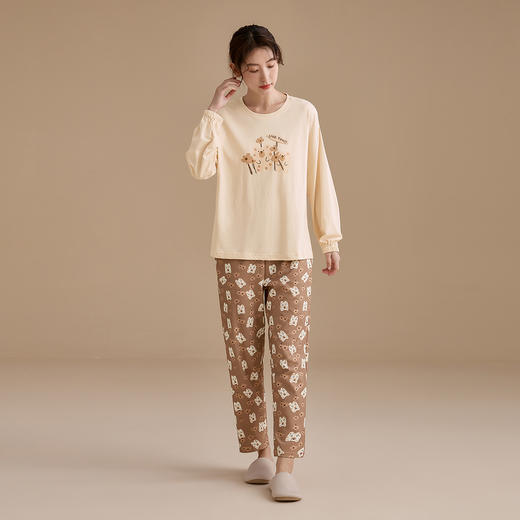 康妮雅女士长袖长裤套头套装 商品图0