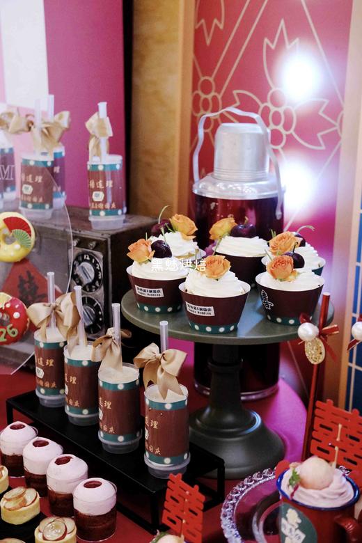 复古港风婚礼甜品台 商品图7