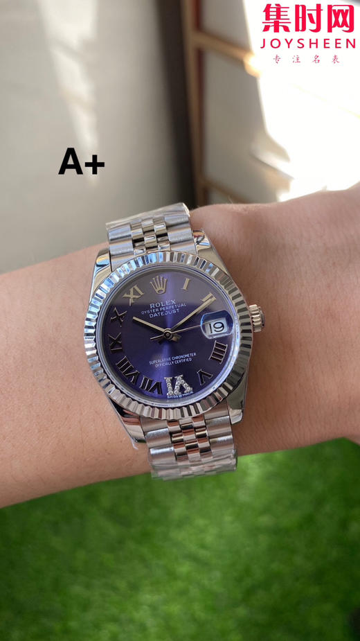 劳力士GS日志31系列 女款日志31mm 紫盘罗马面 女士腕表 2236机 新品劳力士女款蚝式日志型腕表31mm 到货 商品图8