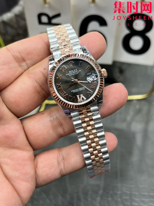 Rolex劳力士GS日志型系列 女款31mm 日志31系列 间玫金灰盘 女士腕表 搭载改Cal.2236 商品图1
