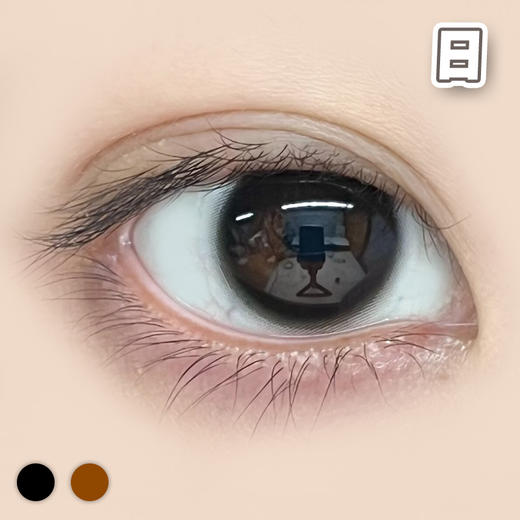 #Halo光环 黑/棕【10片装】国产精品 / 14.0mm日抛 商品图3