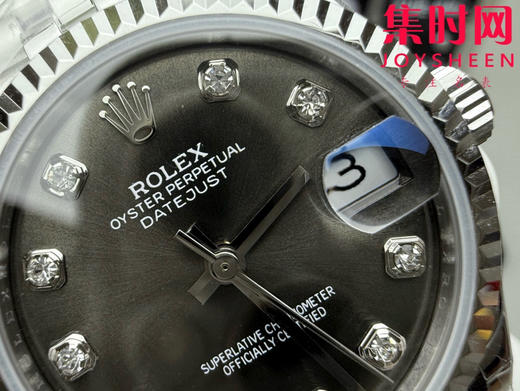 Rolex劳力士GS日志型系列 女款31mm 日志31系列 灰盘钻面 女士腕表 搭载改Cal.2236 商品图4