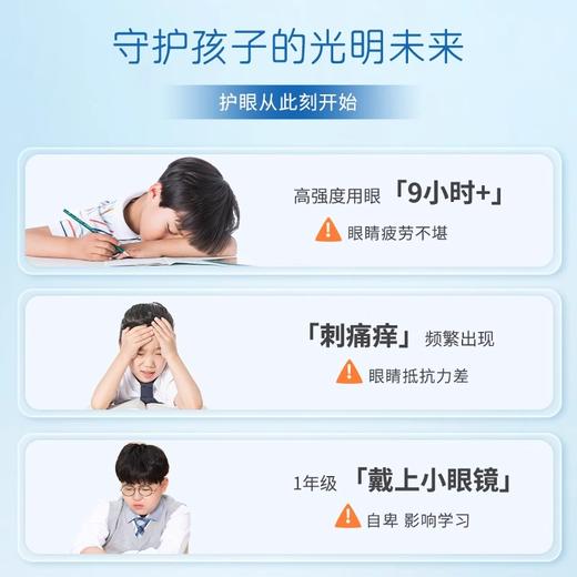 福利！全新包装【每盒20贴赠送6贴同款眼贴】炯小炯缓解儿童眼疲劳护眼贴叶黄素花青素近视成人学生改善视力贴 商品图1