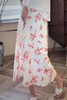 Le Malene 米色暗纹碎花高腰半裙 20680 商品缩略图1