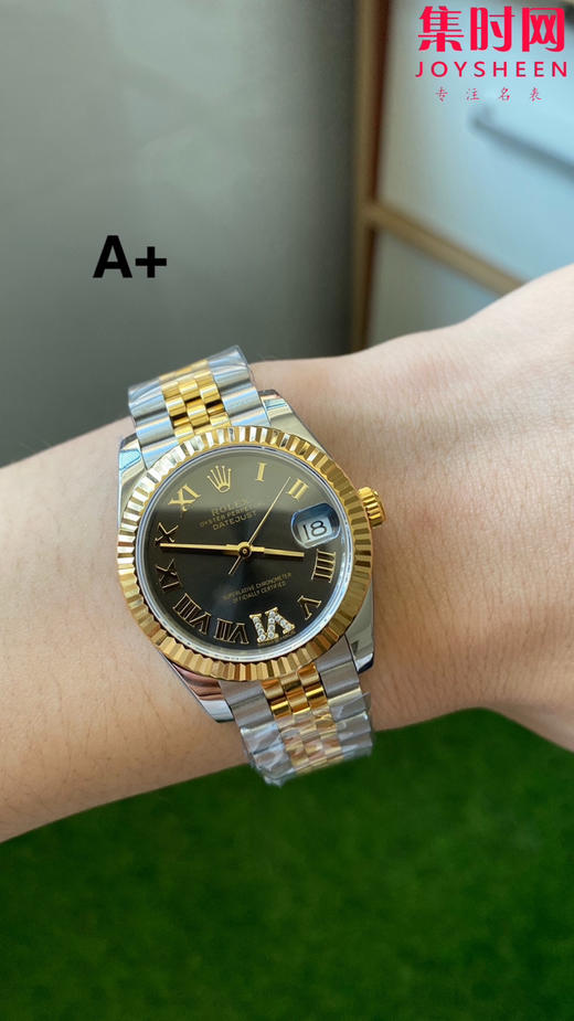 劳力士GS日志31系列 女款日志31mm 间金灰盘罗马面 女士腕表 2236机 新品劳力士女款蚝式日志型腕表31mm 到货 商品图8