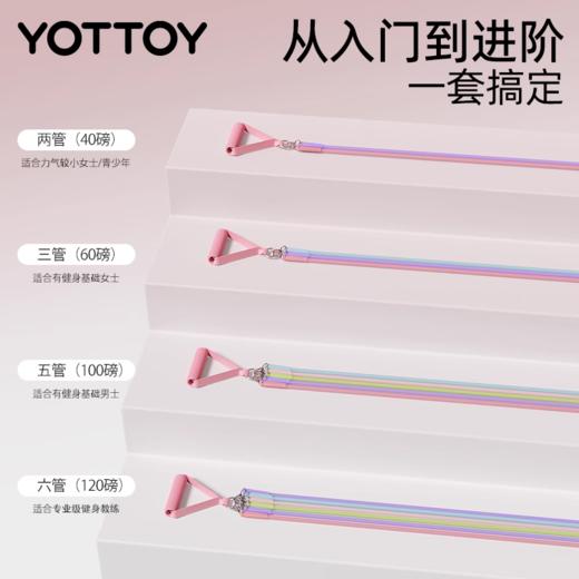拉力绳【YOTTOY】拉力绳开肩练背练腿健身瑜伽弹力带弹力绳力量运动高位下拉训练器 商品图4