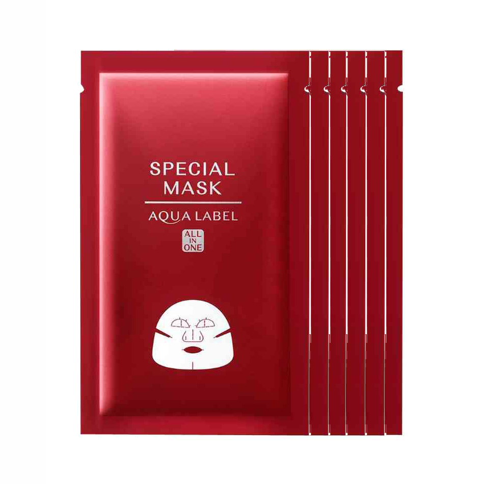 【6片】AQUALABEL 水之印||多效合一高保湿补水修护面膜||20ml×1片