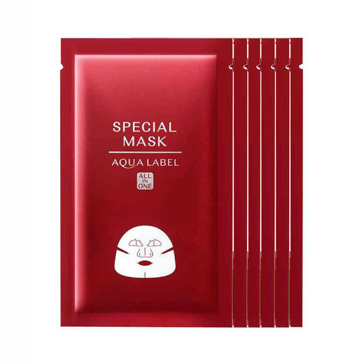 【6片】AQUALABEL 水之印||多效合一高保湿补水修护面膜||20ml×1片 商品图0