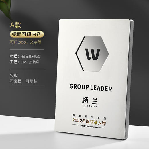 高档金属奖牌授权牌定制定做经销代理加盟荣誉证书聘书定制logo 商品图0