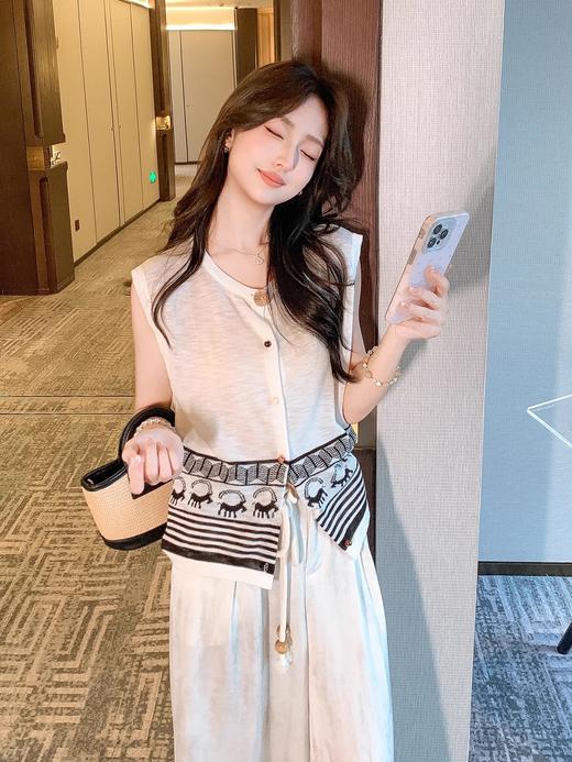 张心子【云感老钱】轻薄凉快气质显瘦开衫针织衫上衣 U2506024 商品图7