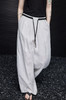 老钱风100进口苎麻高质撞色腰亚麻阔腿裤 商品缩略图2