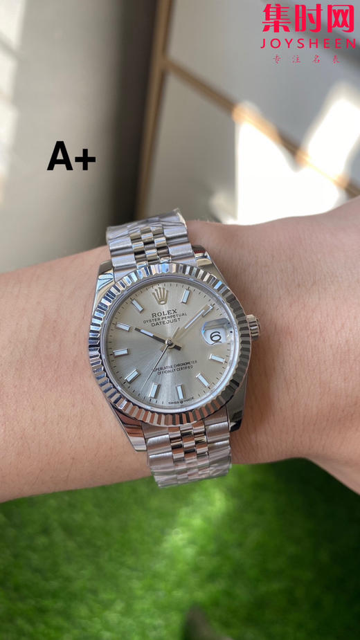 劳力士GS日志31系列 女款日志31mm 银白条丁 女士腕表 2236机 新品劳力士女款蚝式日志型腕表31mm 到货 商品图8