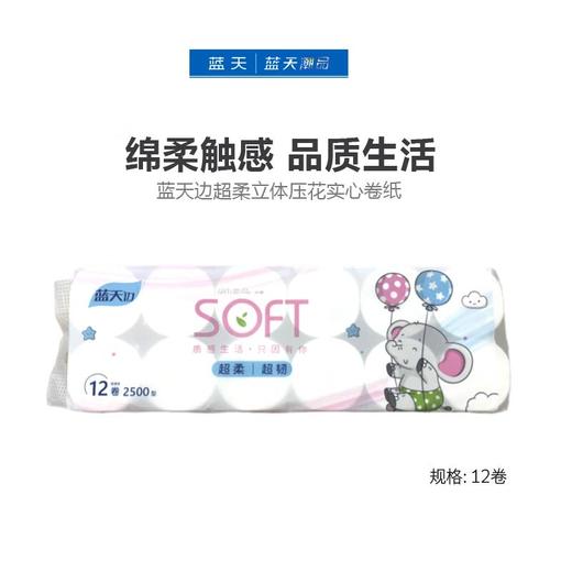 蓝天边超柔卫生卷纸12卷【21003868】 商品图0