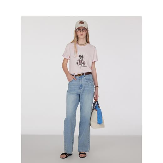 【大都会】凉感防晒TeenieWeenie小熊牛仔裤女2025夏季新款女装 商品图2