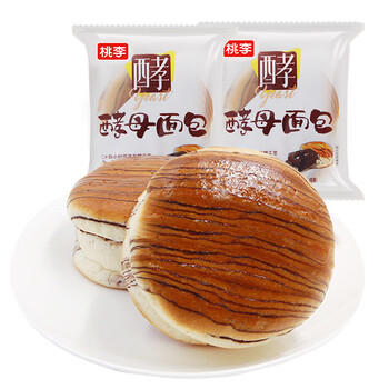 桃李酵母面包牛奶蛋羹味600g营养早餐手撕软面包蛋糕点心休闲零食整箱 商品图4