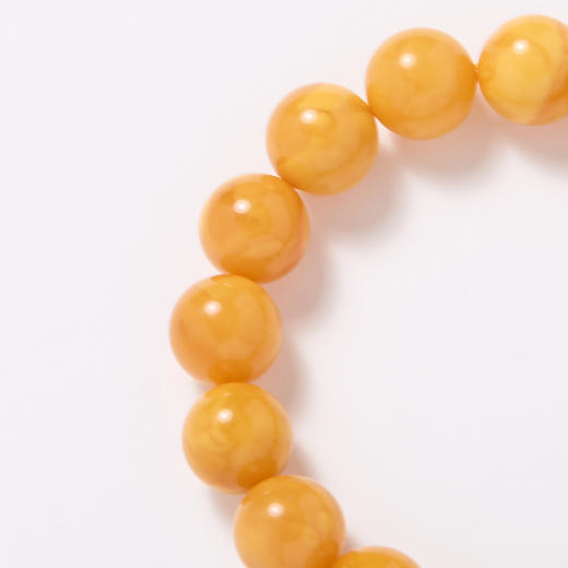 普陀山【蜜蜡】12mm老蜜蜡 和田玉 翡翠八角亭流苏 手链设计款手链 商品图4