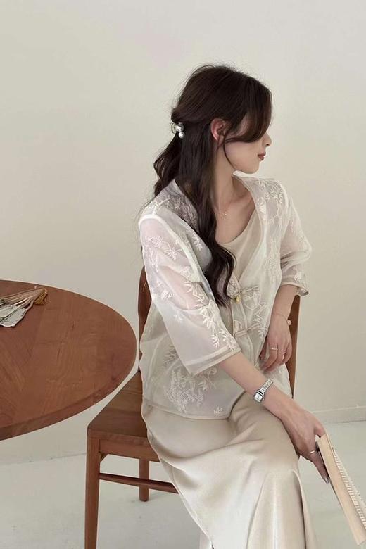 ELLA JADE 新中式禅意刺绣套装裙 20683 商品图3