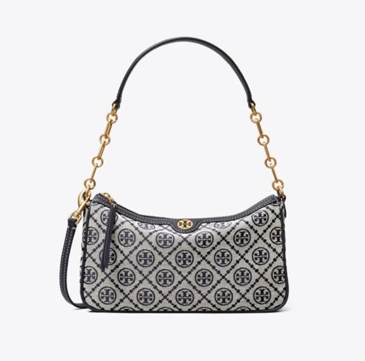 【爆款闪降，仅5单！】Tory Burch/汤丽柏琦 T Monogram提花腋下单肩斜挎包85137 -w 香港直邮 清关约7个工作日 商品图6