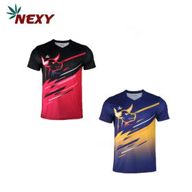 NEXY耐仕乒乓球服金牛座专业运动短袖T恤清凉透气速干面料双色可选