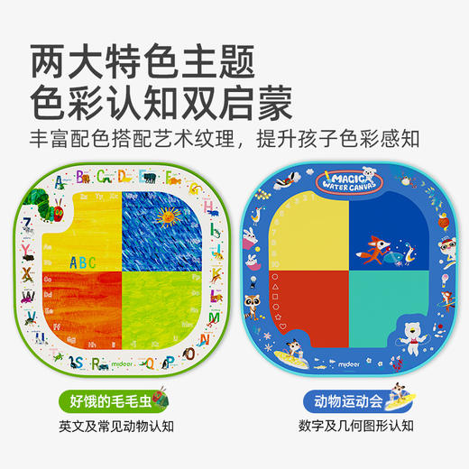 【供货】mideer弥鹿涂鸦水画布生日礼物儿童玩具益智3到6岁清水神奇魔法毯★弥鹿 商品图3