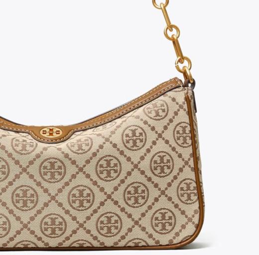 【爆款闪降，仅5单！】Tory Burch/汤丽柏琦 T Monogram提花腋下单肩斜挎包85137 -w 香港直邮 清关约7个工作日 商品图10