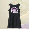 【露背设计，潮酷又飒】新款网红女童连衣裙 夏季童装儿童露背 潮酷又酷又飒 黑色沙滩裙-QQ 商品缩略图3