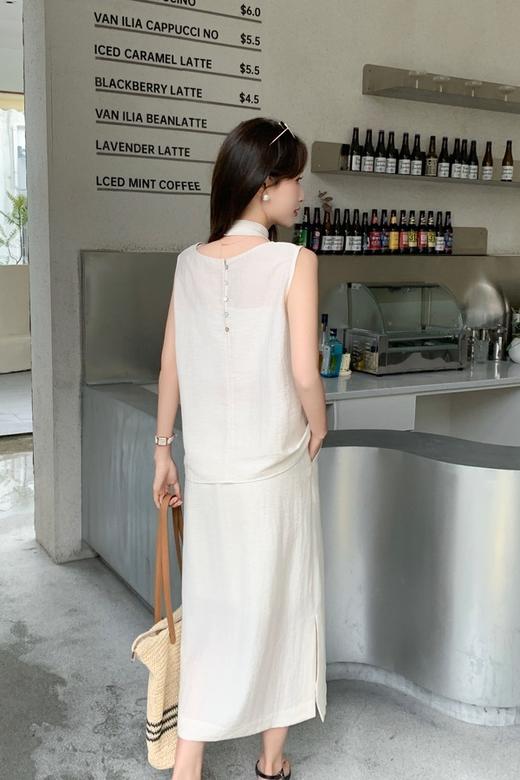 ELLA JADE 盐系极简风无袖上衣半身裙套装 20668 商品图3