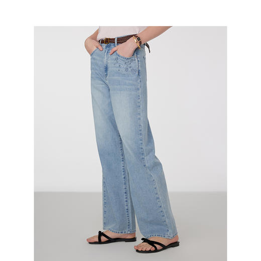 【大都会】凉感防晒TeenieWeenie小熊牛仔裤女2025夏季新款女装 商品图1