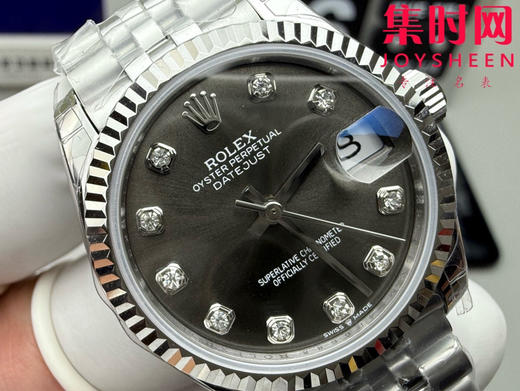 Rolex劳力士GS日志型系列 女款31mm 日志31系列 灰盘钻面 女士腕表 搭载改Cal.2236 商品图3