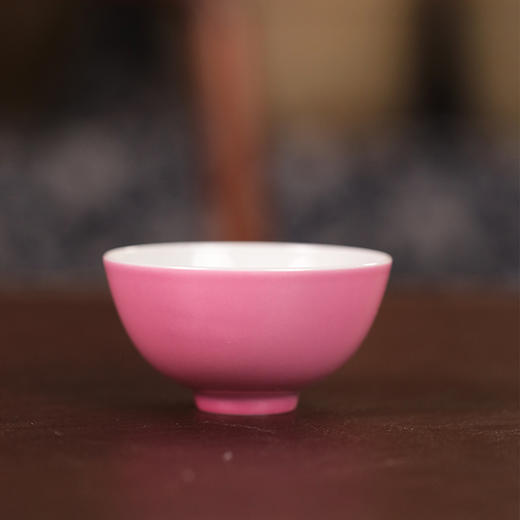 【曰何 】复刻雍正胭脂红茶圆主人杯 商品图0