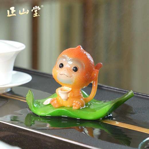 正山堂 巴东红小神农架金丝猴变色茶宠 茶盘小摆件可爱创意茶具茶玩 商品图0
